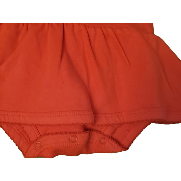 Buc-ee’s Baby Girl Red Romper Dress 3M Beaver Logo Bodysuit New with Tags - Picture 2 of 6